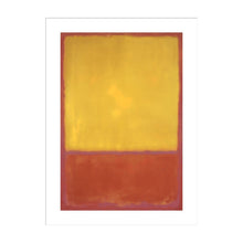 Load image into Gallery viewer, Ochre and Red on Red by Mark Rothko Artwork 1000Museums White Frame 22x28 
