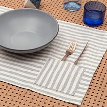 Load image into Gallery viewer, Placemats - Striped With Pocket / Set Of 4 Placemats Powered by People 
