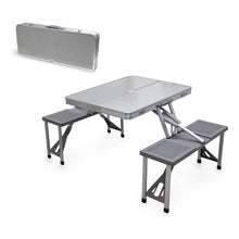 Load image into Gallery viewer, Aluminum Portable Picnic Table with Seats Outdoor Dining Tables Picnic Time 
