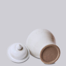 Load image into Gallery viewer, 21&quot; Rustic Plain White Porcelain Temple Jar Sculpture &amp; Decorative Art Cobalt Guild 
