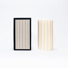 Load image into Gallery viewer, Floral Pillar Candle Candles Powered by People 
