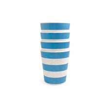 Load image into Gallery viewer, Blue Stripe Cups, Set of 4 Outdoor Drinkware Xenia Taler 
