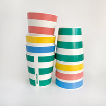 Load image into Gallery viewer, Assorted Stripe Cups, Set of 4 Outdoor Drinkware Xenia Taler 
