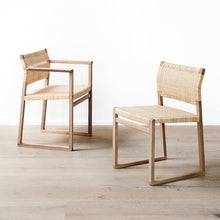 Load image into Gallery viewer, BM61 Chair with Natural Cane Wicker Dining Side Chairs Fredericia 
