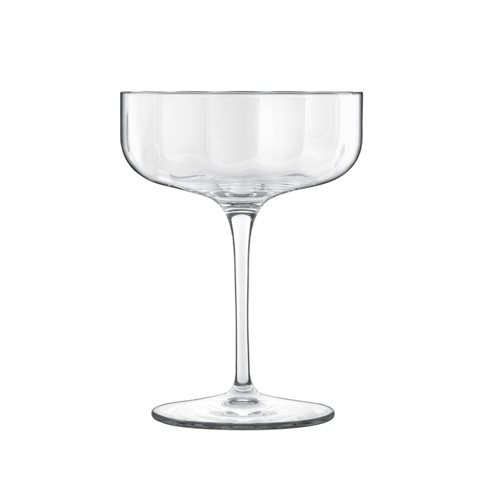 Jazz Cocktail Coupe 10.25oz, Set of 4 Cocktail Glasses Luigi Bormioli 