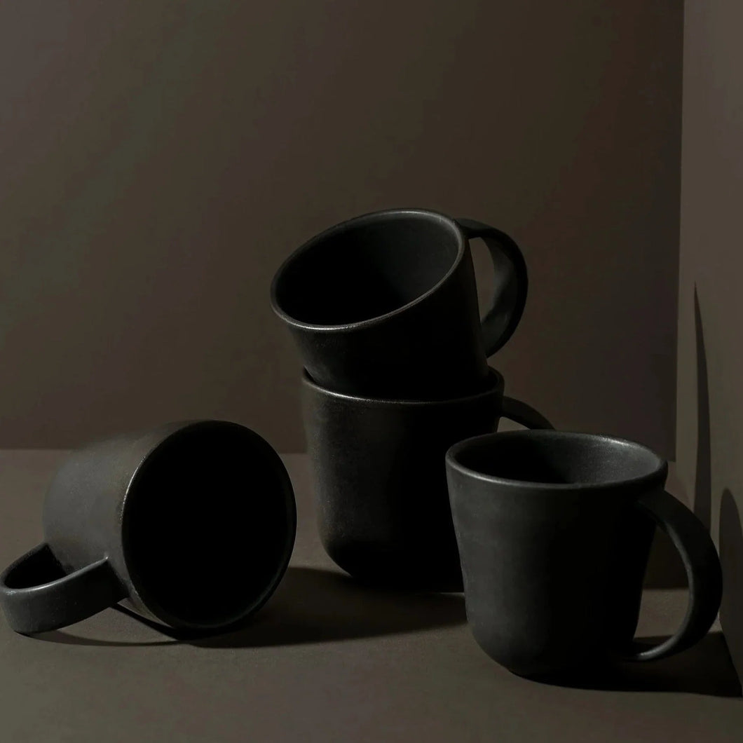 S/4 Tunisian Mug - Matte Black Mugs Powered by People 