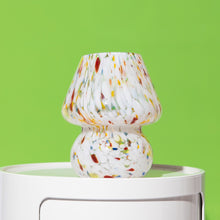 Load image into Gallery viewer, Glass Mushroom Table Lamp, Mini, Color Confetti Table &amp; Desk Lamps Humber 
