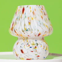 Load image into Gallery viewer, Glass Mushroom Table Lamp, Mini, Color Confetti Table &amp; Desk Lamps Humber 
