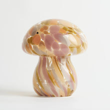 Load image into Gallery viewer, Portable Chubby Open Top Glass Mushroom Lamp, Pink Moon Portable Lamps Humber 
