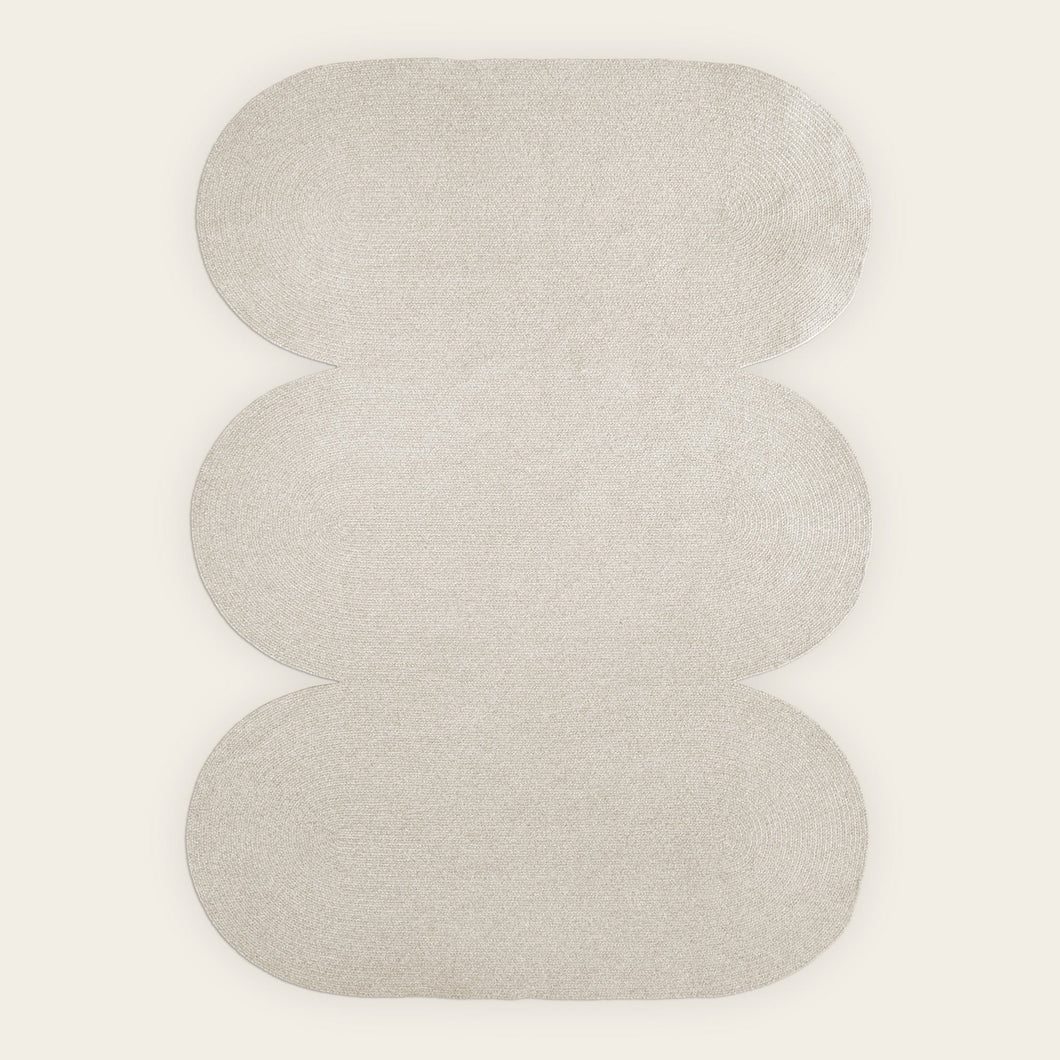 Curvy Rug Area Rugs Cicil Home Soft Grey 5' x 6' 