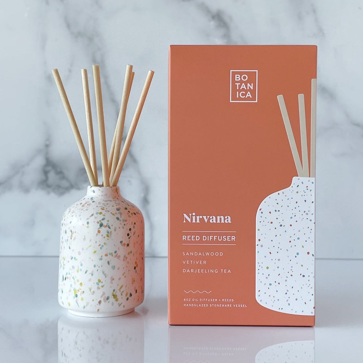 Nirvana Reed Diffuser vetiver Botanica 