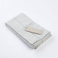 Load image into Gallery viewer, Grey Striped Cotton Napkin - Set Of 4 Napkins Powered by People 
