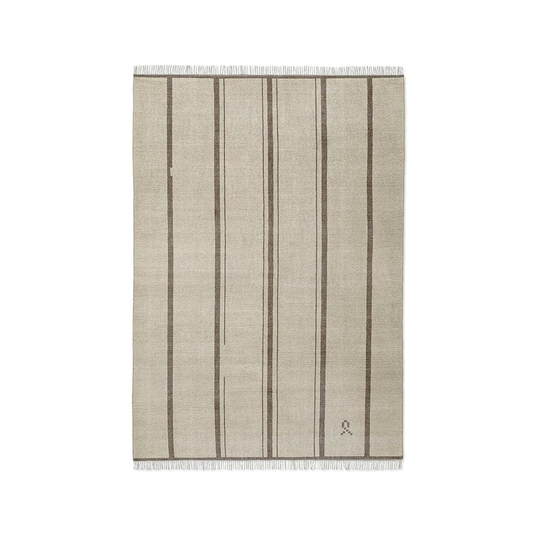 Elder 04 Area Rugs Nordic Knots Brown 6' X 9' 