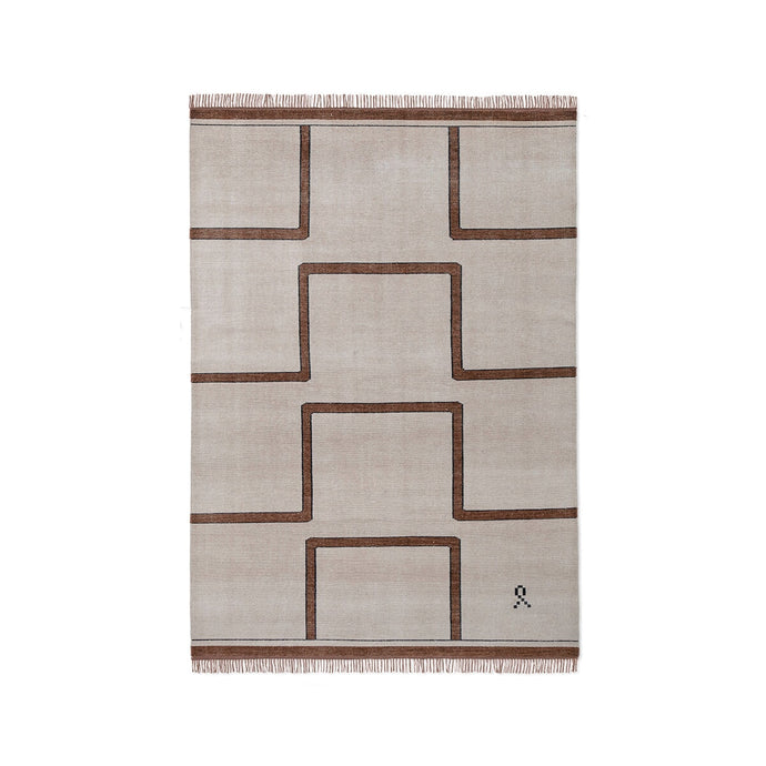 Elder 03 Area Rugs Nordic Knots Grey 8' X 10' 