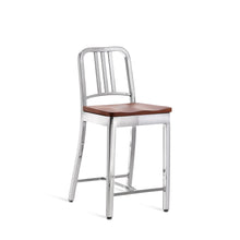 Load image into Gallery viewer, 1104 Navy Counter Stool Emeco Cherry Polished 
