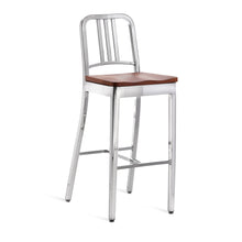 Load image into Gallery viewer, 1104 Navy Barstool Emeco Cherry Polished 
