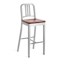 Load image into Gallery viewer, 1104 Navy Barstool Emeco Cherry Brushed 
