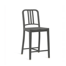 Load image into Gallery viewer, 111 Navy Counter Stool Emeco Charcoal 
