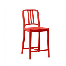 Load image into Gallery viewer, 111 Navy Counter Stool Emeco Red 
