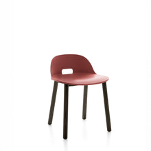 Load image into Gallery viewer, Alfi Chair, Low Back Emeco Red Dark Stained Ash 
