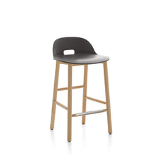 Load image into Gallery viewer, Alfi Counter Stool, Low Back Emeco Dark Grey Ash 
