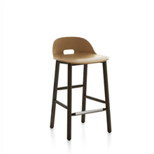 Load image into Gallery viewer, Alfi Counter Stool, Low Back Emeco Sand Dark Stained Ash 
