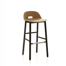 Load image into Gallery viewer, Alfi Barstool, Low Back Emeco Sand Dark Stained Ash 
