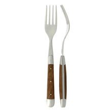 Load image into Gallery viewer, Steak Forks - Set of 6 Forks Forge de Laguiole Walnut / Satin 
