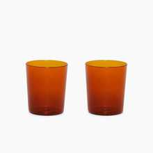 Load image into Gallery viewer, Burnt Orange Glas Tumbler Large - 2 Pack Water Glasses Graf Lantz 

