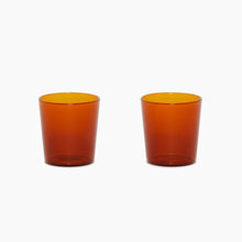 Load image into Gallery viewer, Burnt Orange Glas Tumbler Small - 2 Pack Water Glasses Graf Lantz 
