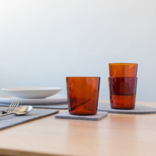 Load image into Gallery viewer, Burnt Orange Glas Tumbler Small - 2 Pack Water Glasses Graf Lantz 
