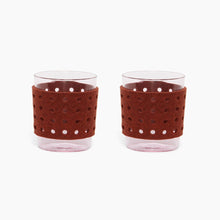 Load image into Gallery viewer, Glas Perforated Felt Sleeve Large, Set of 2 Water Glasses Graf Lantz 
