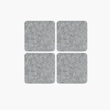 Load image into Gallery viewer, Square Bierfilzl Merino Wool Felt Coaster, Solid - Set of 4 Coasters Graf Lantz 
