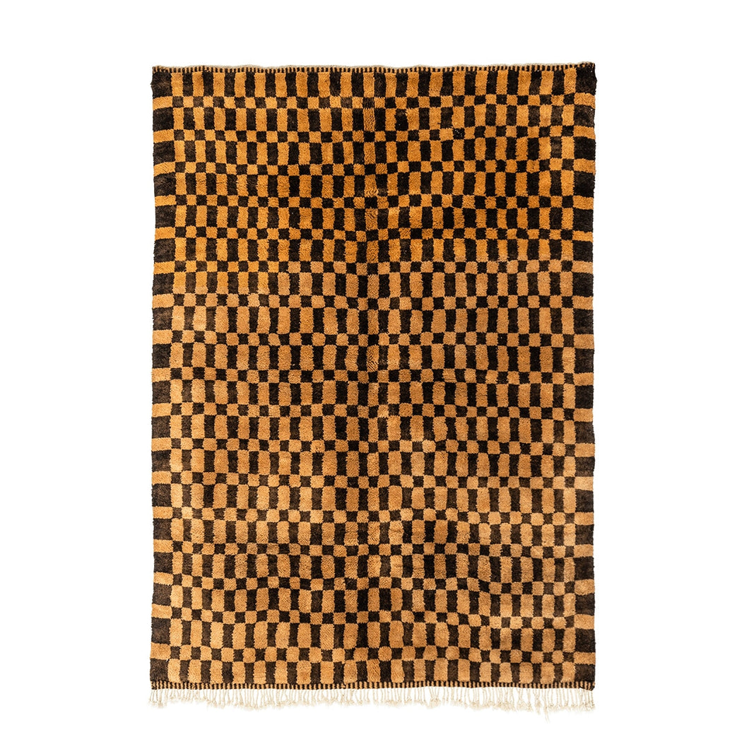 Soukina's Caramel Boxed Hand-Knot Area Rugs Salam Hello 