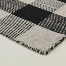 Load image into Gallery viewer, Simple Plaid Rug Area Rugs Hawkins New York Light Grey/Black 3&#39; x 5&#39; 
