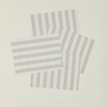 Load image into Gallery viewer, Essential Striped Placemat , Set of 4 Placemats Hawkins New York Ivory/Flax 
