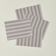 Load image into Gallery viewer, Essential Striped Placemat , Set of 4 Placemats Hawkins New York Light Grey/Dark Grey 
