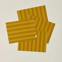 Load image into Gallery viewer, Essential Striped Placemat , Set of 4 Placemats Hawkins New York Mustard/Bronze 
