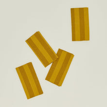 Load image into Gallery viewer, Essential Striped Dinner Napkin, Set of 4 Napkins Hawkins New York Mustard/Bronze 
