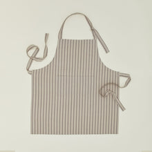 Load image into Gallery viewer, Essential Yarn Dyed Striped Apron Aprons Hawkins New York Light Grey/Dark Grey 
