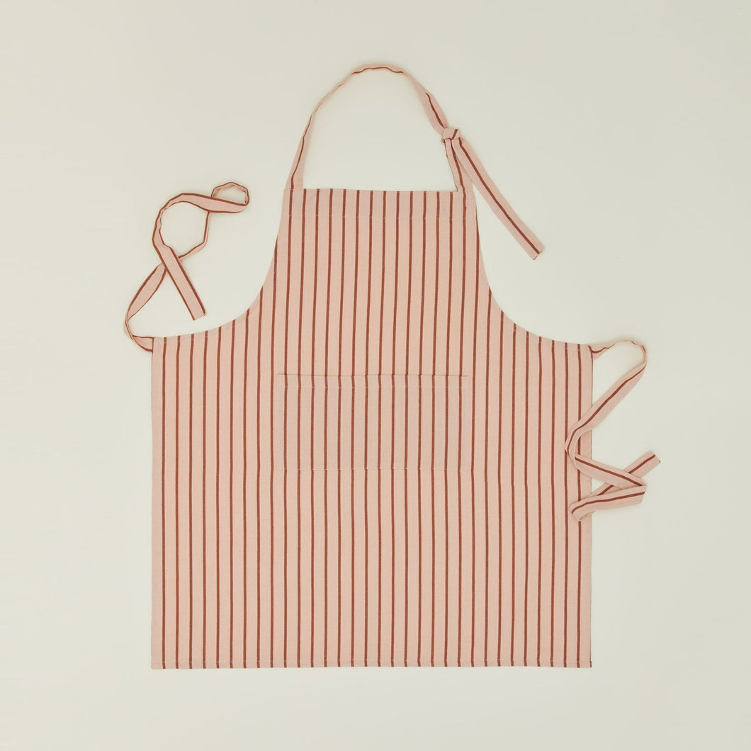 Essential Yarn Dyed Striped Apron Aprons Hawkins New York Blush /Terracotta 