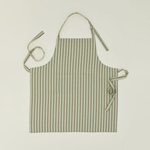 Load image into Gallery viewer, Essential Yarn Dyed Striped Apron Aprons Hawkins New York Olive /Sage 
