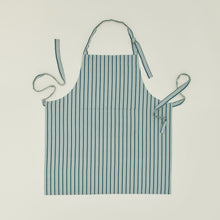 Load image into Gallery viewer, Essential Yarn Dyed Striped Apron Aprons Hawkins New York Sky/Peacock 
