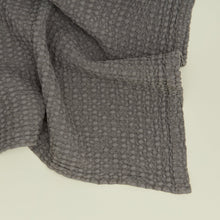 Load image into Gallery viewer, Simple Waffle Washcloth Wash Cloths Hawkins New York Dark Grey 
