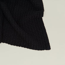 Load image into Gallery viewer, Simple Waffle Washcloth Wash Cloths Hawkins New York Black 
