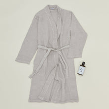 Load image into Gallery viewer, Simple Waffle Bath Robe Bath Towels Hawkins New York Light Grey Small 
