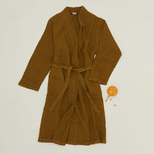 Load image into Gallery viewer, Simple Waffle Bath Robe Bath Towels Hawkins New York Bronze Small 
