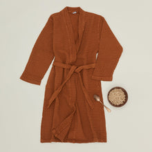 Load image into Gallery viewer, Simple Waffle Bath Robe Bath Towels Hawkins New York Terracotta Small 
