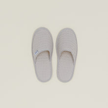 Load image into Gallery viewer, Simple Waffle Slippers Bath Towels Hawkins New York Light Grey Small 
