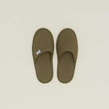Load image into Gallery viewer, Simple Waffle Slippers Bath Towels Hawkins New York Olive Small 
